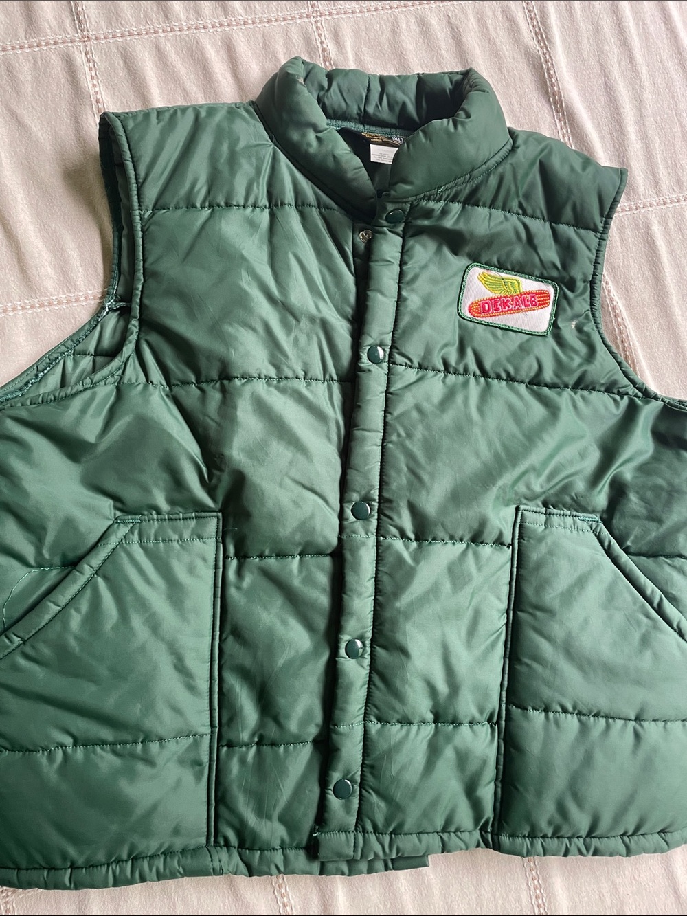 Vintage 1980s Swingster Dekalb Seed Puffer Vest